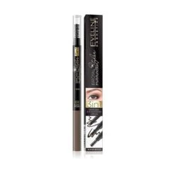 BROW MULTIFUNCTION STYLER 3 EN 1 MOLDEADOR CEJAS 02 DARK BROWN EVELINE COSMETICS
